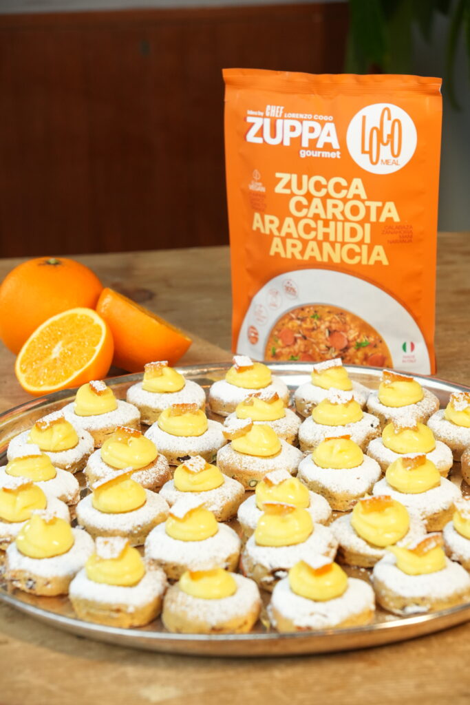 Scones con LocoMeal alla Zucca, Carota, Arachidi e Arancia