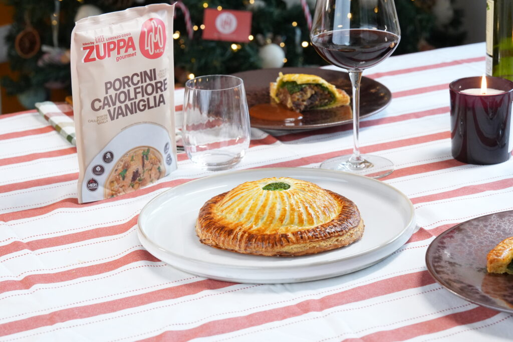 Pithivier al “porcino, cavolfiore e vaniglia”