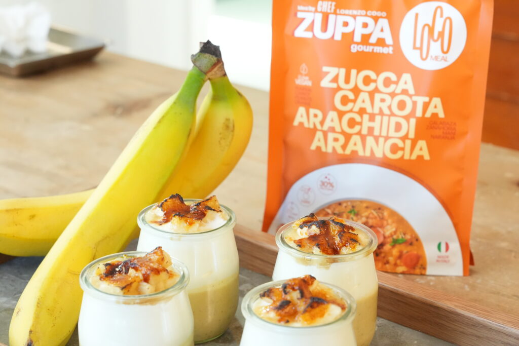 Locomeal Overnight Porridge, cocco e banana brûlée