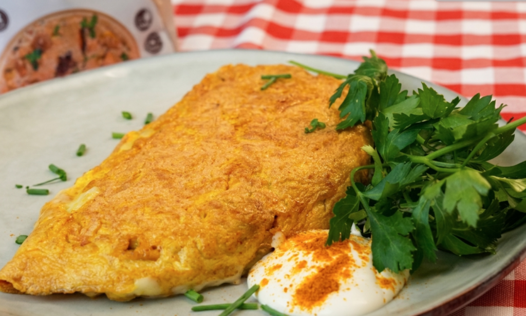 Omelette LocoMeal ai porcini, cavolfiore, vaniglia e riso