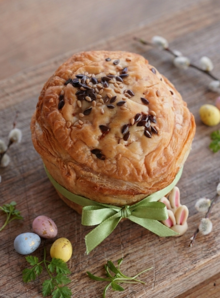 Torta Pasqualina con Locomeal alla zucca, carota, arachidi e arancia